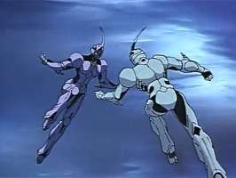 Battle in anime Guyver OOC