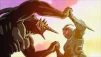 Battle from anime Guyver 2005 - Gregol VS Guyver 1